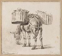 TvB G 6197
<br/>
Ezel met twee draagmanden
<br/>
<em>Cootwyck, Jurriaan (1714 - 1798)</em>